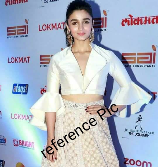 Alia Bhatt Party Wear Crop Top Style Wholesale Blouse Catalog
